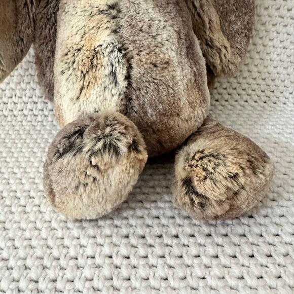 Jellycat Bashful Bunny Woodland Babe Brown Grey 12" Stuffed Animal Plush Retired - Picture 5 of 9